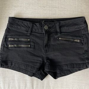 American Eagle Black Denim Shorts